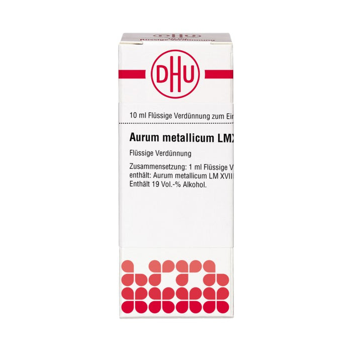 Aurum metallicum LM XVIII DHU Dilution, 10 ml Lösung