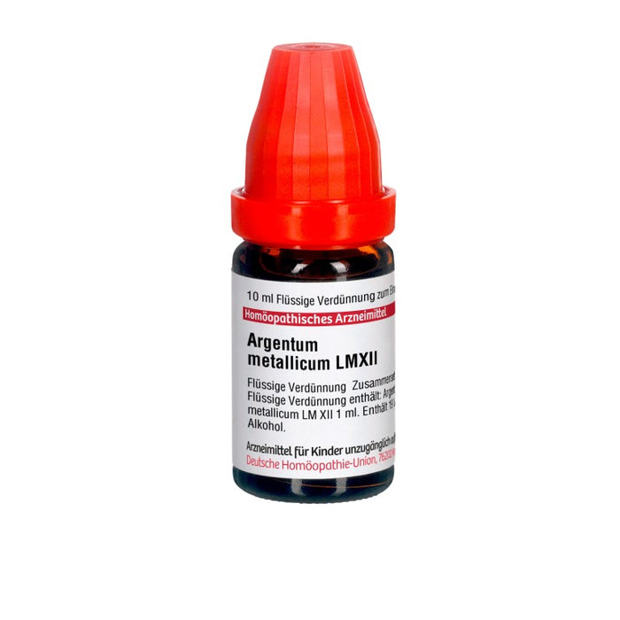 Argentum metallicum LM XII DHU Dilution, 10 ml Lösung