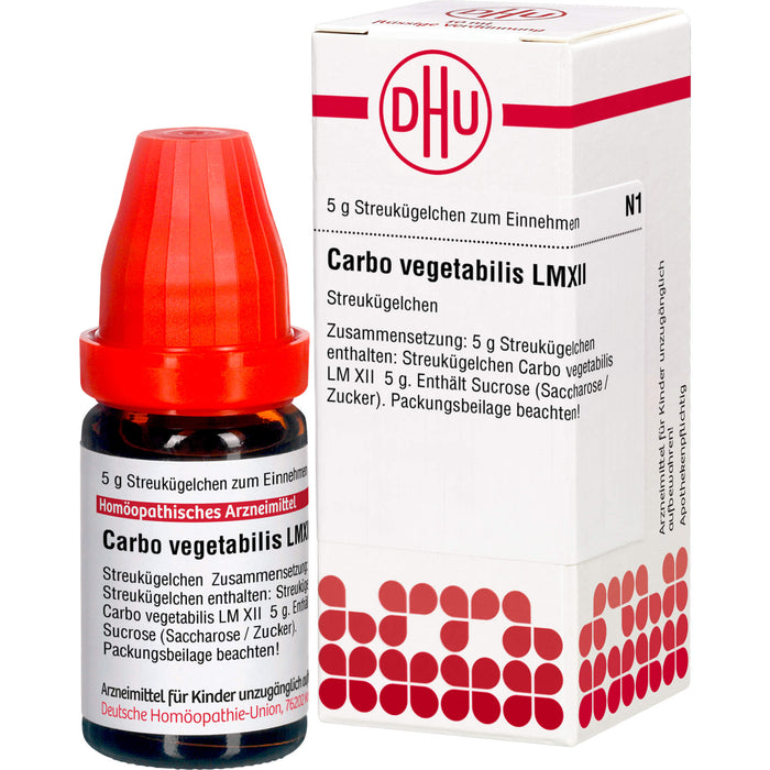 DHU Carbo vegetabilis LM XII Streukügelchen, 5 g Globules