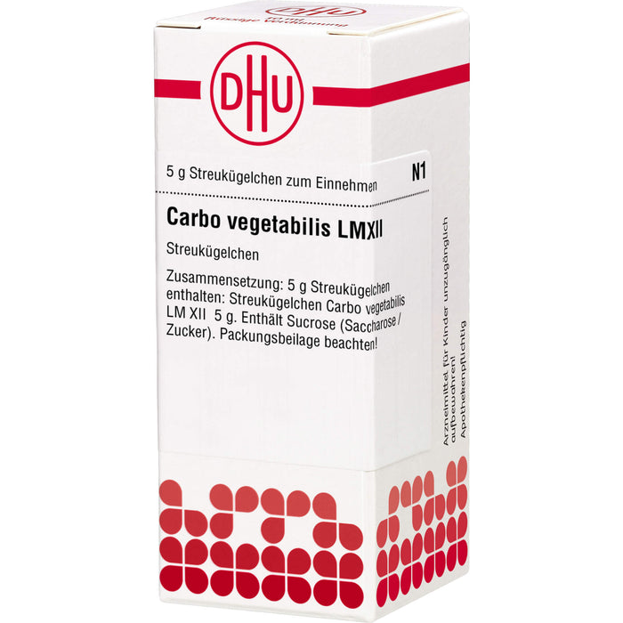 Carbo vegetabilis LM XII DHU Globuli, 5 g Globuli