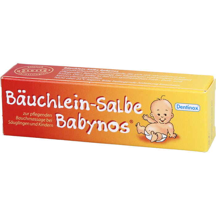 Bäuchlein-Salbe Babynos zur pflegenden Bauchmassage, 10 ml Salbe