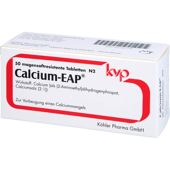 Calcium-EAP Filmtabletten zur Vorbeugung eines Calciummangels, 50 pcs. Tablets