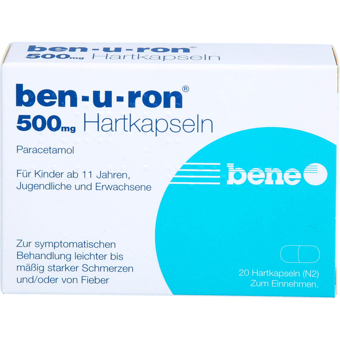 Ben-u-ron 500 mg Kapseln, 20 pc Capsules