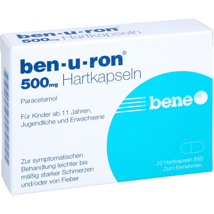 Ben-u-ron 500 mg Kapseln, 20 pc Capsules