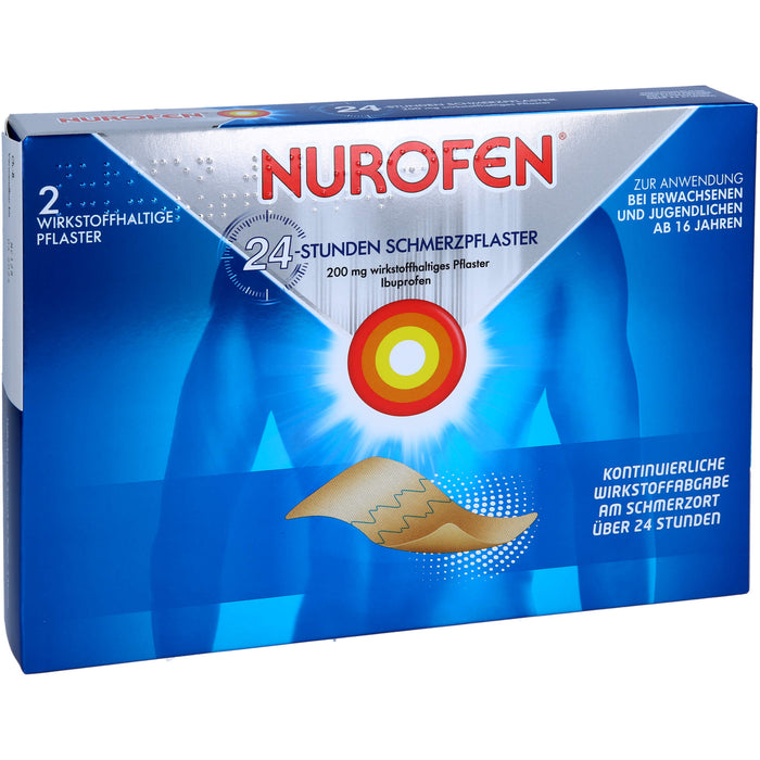 Nurofen Gelenk- und Muskelschmerzlinderung Ibuprofen 200 mg medizinisches Pflaster, 2 pc Pansement