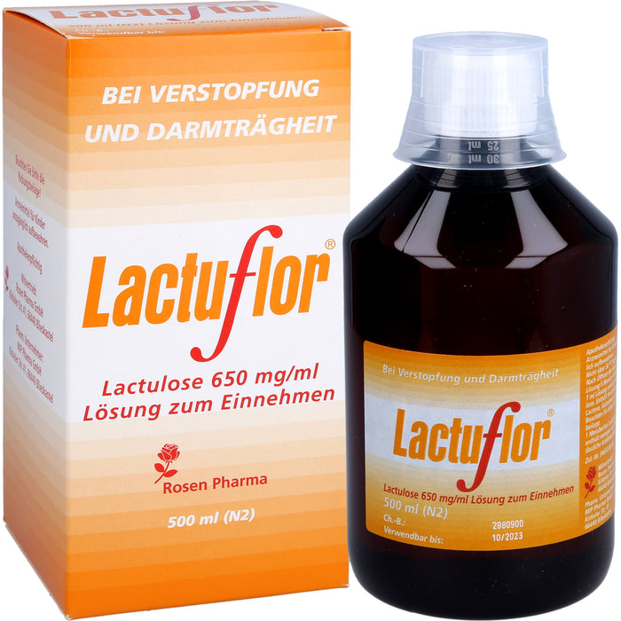 Lactuflor, Lactulose 650 mg/ml Lösung zum Einnehmen, 500 ml LSE