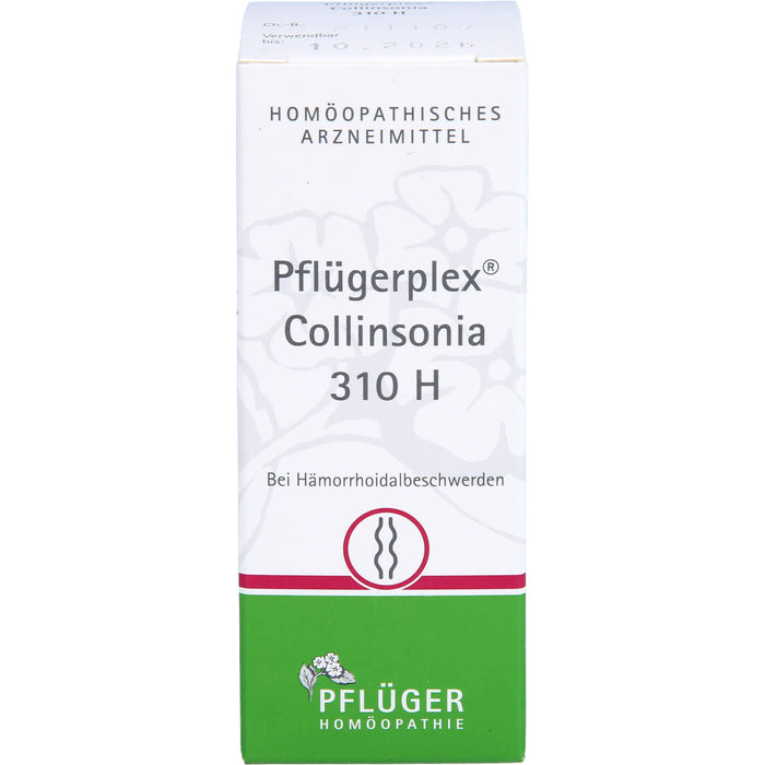 PFLÜGER Pflügerplex Collinsonia 310 H Tabletten bei Hämorrhoidalbeschwerden, 100 pcs. Tablets