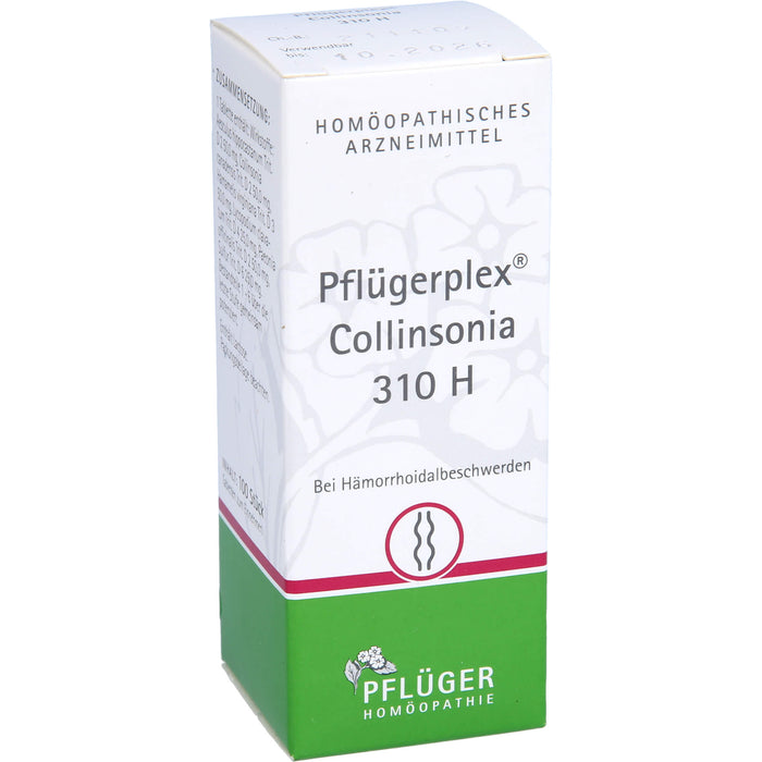 PFLÜGER Pflügerplex Collinsonia 310 H Tabletten bei Hämorrhoidalbeschwerden, 100 pc Tablettes