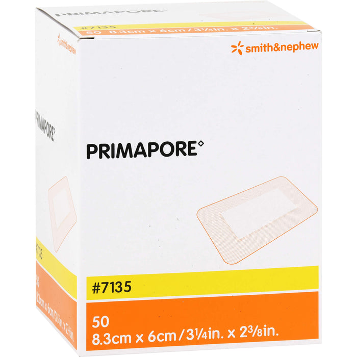 PRIMAPORE 8,3X6 WUNDVERB STERIL, 50 St VER