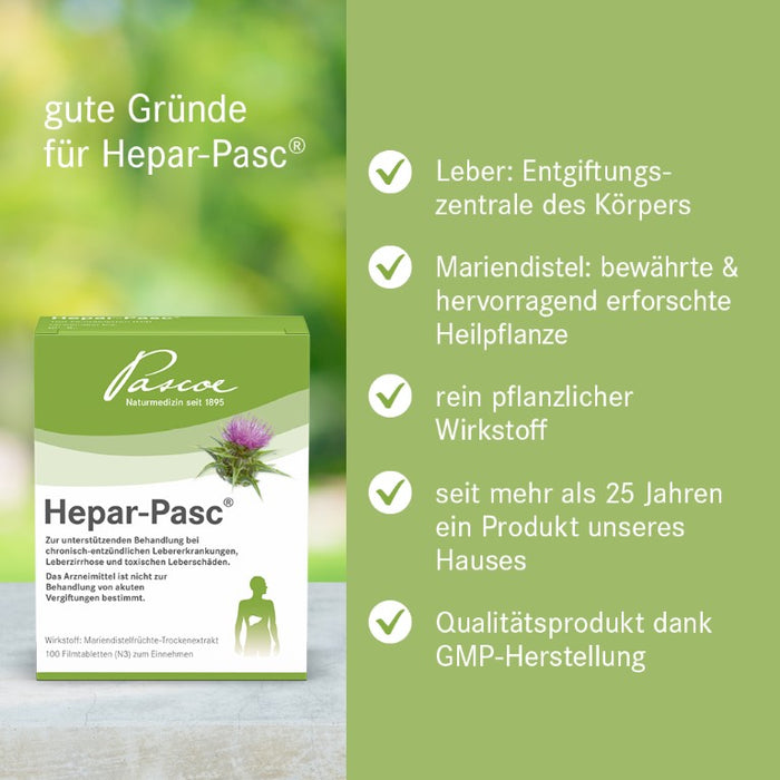 Hepar-Pasc Filmtabletten, 100 St. Tabletten