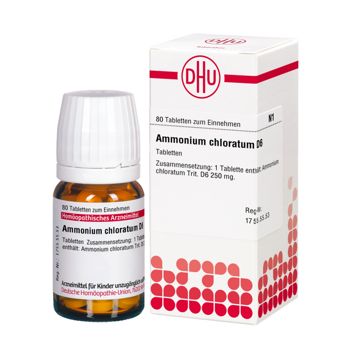 DHU Ammonium chloratum D6 Tabletten, 80 St. Tabletten