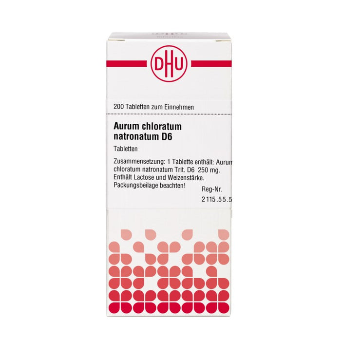 DHU Aurum chloratum natronatum D6 Tabletten, 200 St. Tabletten