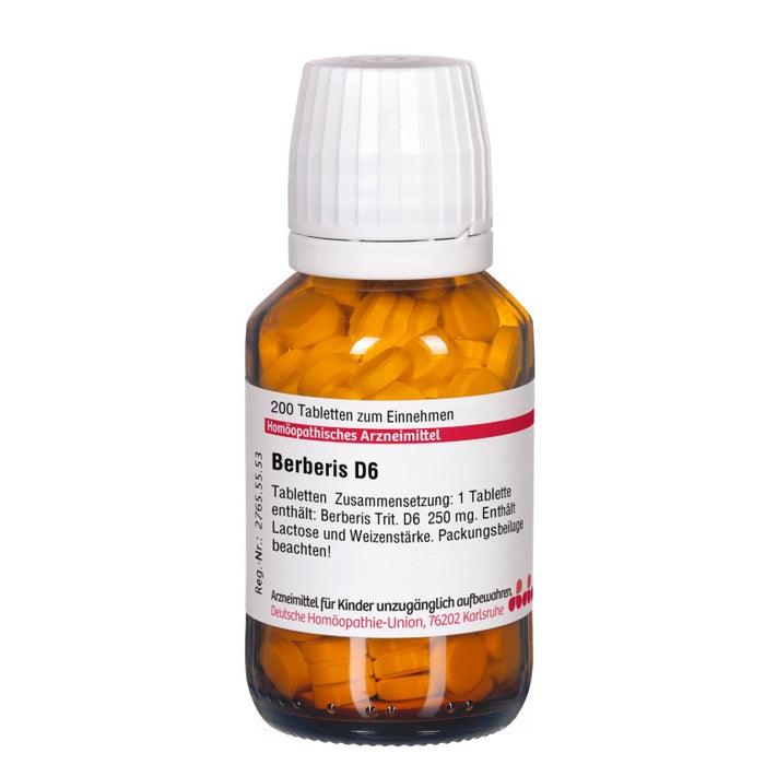 DHU Berberis D6 Tabletten, 200 St. Tabletten