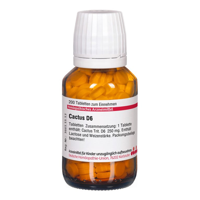 DHU Cactus D6 Tabletten, 200 St. Tabletten