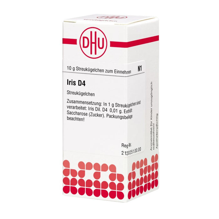 DHU Iris D4 Streukügelchen, 10 g Globules