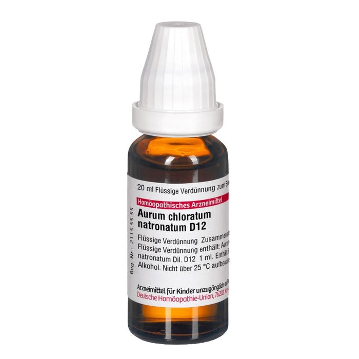 DHU Aurum chloratum natronatum D12 Dilution, 20 ml Lösung