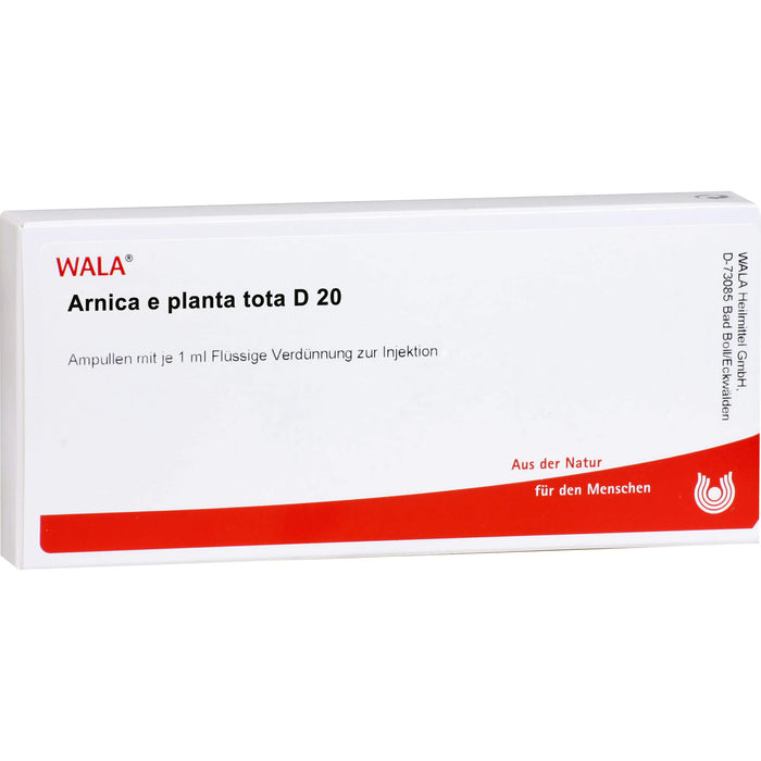 WALA Arnica e planta tota D20 flüssige Verdünnung, 10 St. Ampullen