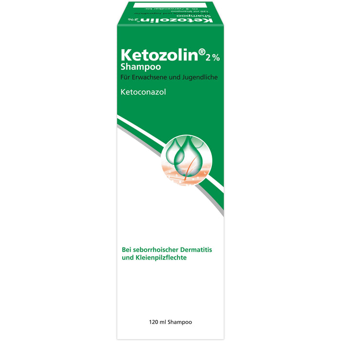 Ketozolin 2% Shampoo bei seborrhoischer Dermatitis, 120 ml Shampoo