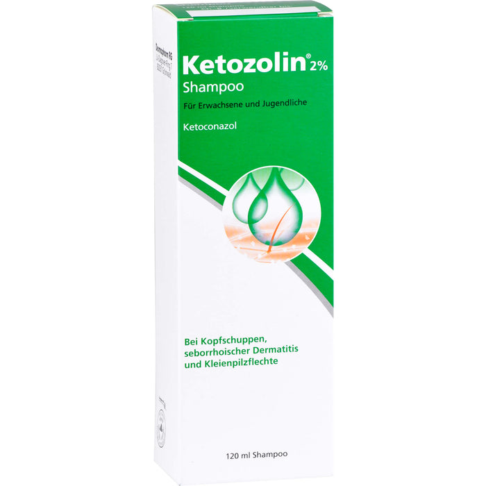 Ketozolin 2% Shampoo bei seborrhoischer Dermatitis, 120 ml Shampoo