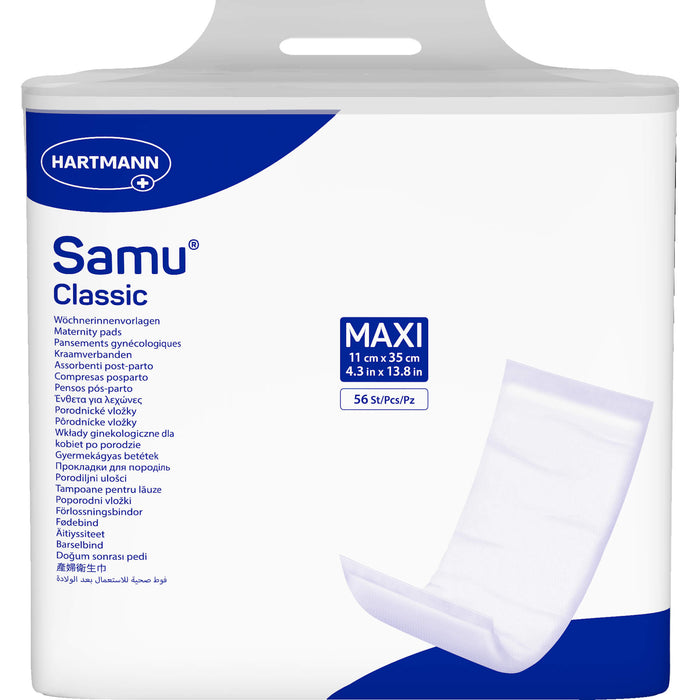 HARTMANN Samu Wöchnerinnenvorlagen Classic maxi 11 x 35 cm, 56 St. Vorlagen