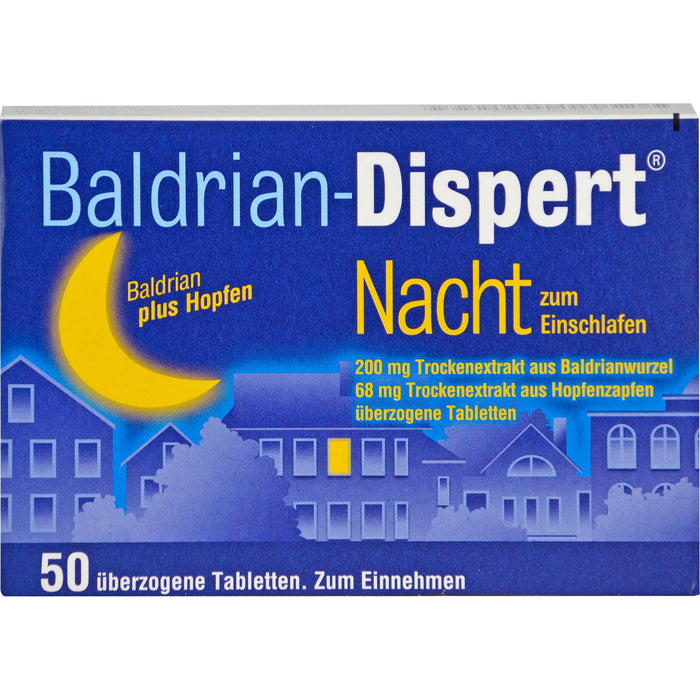 Baldrian-Dispert Nacht zum Einschlafen, 50 pcs. Tablets