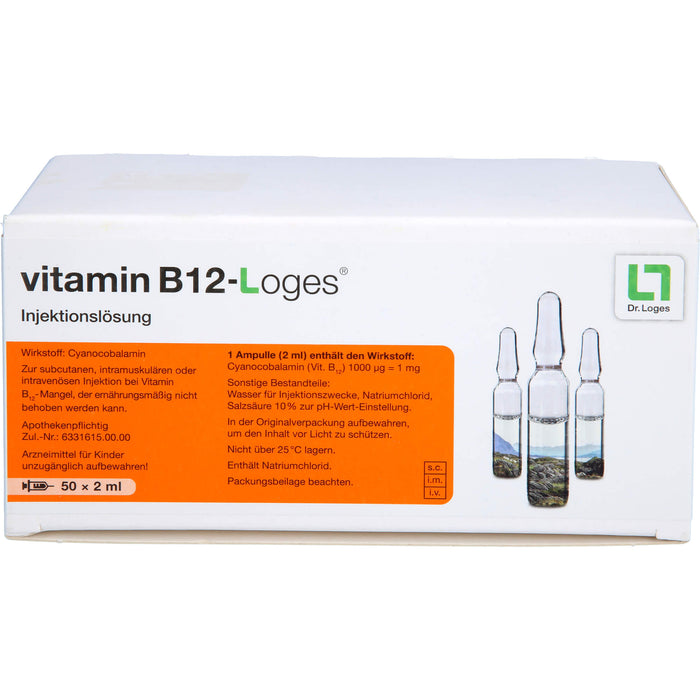 vitamin B12-Loges Injektionslösung bei Vitamin B12-Mangel, 50 pcs. Ampoules