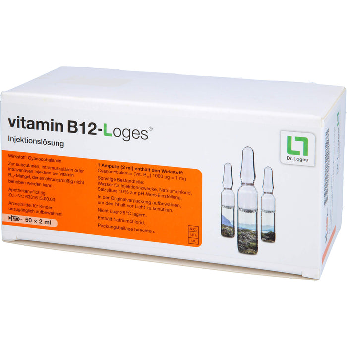 vitamin B12-Loges Injektionslösung bei Vitamin B12-Mangel, 50 pcs. Ampoules