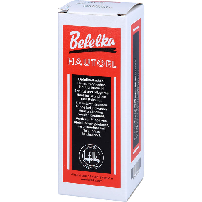 Befelka Hautöl schützt und pflegt die Haut bei Wundsein und Reizung, 100 ml Oil