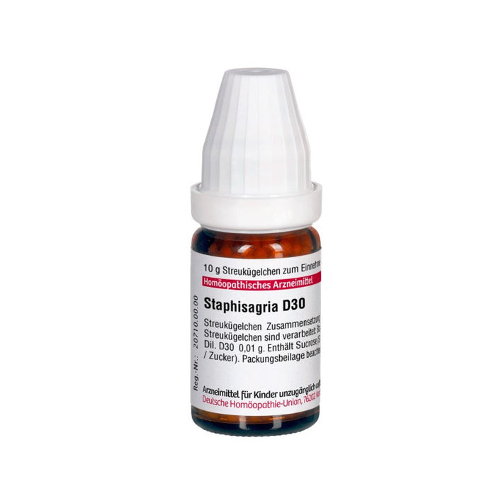 DHU Staphisagria D30 Streukügelchen, 10 g Globules