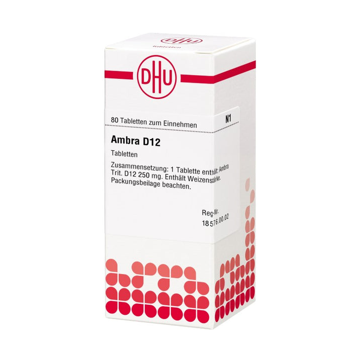 DHU Ambra D12 Tabletten, 80 pc Tablettes