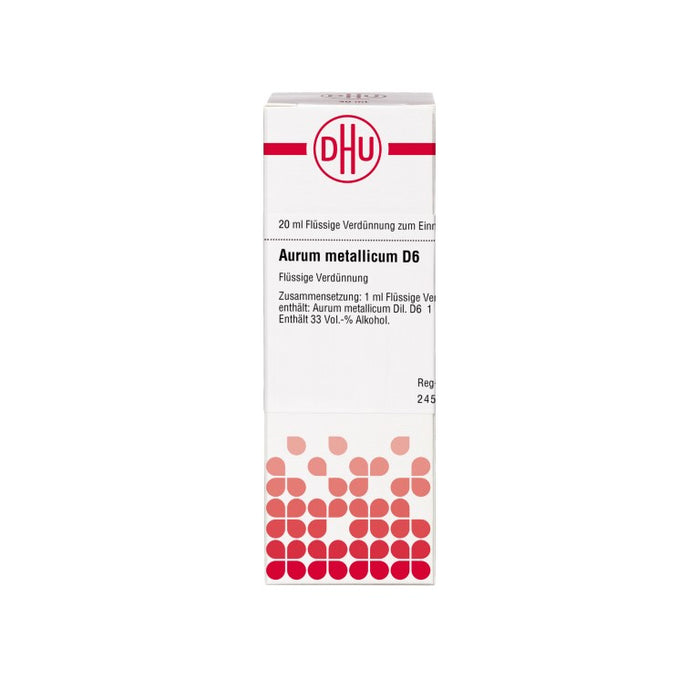 DHU Aurum metallicum D6 Dilution, 20 ml Lösung