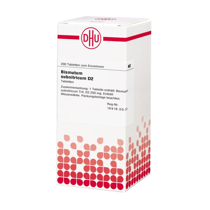 DHU Bismutum subnitricum D2 Tabletten, 200 St. Tabletten