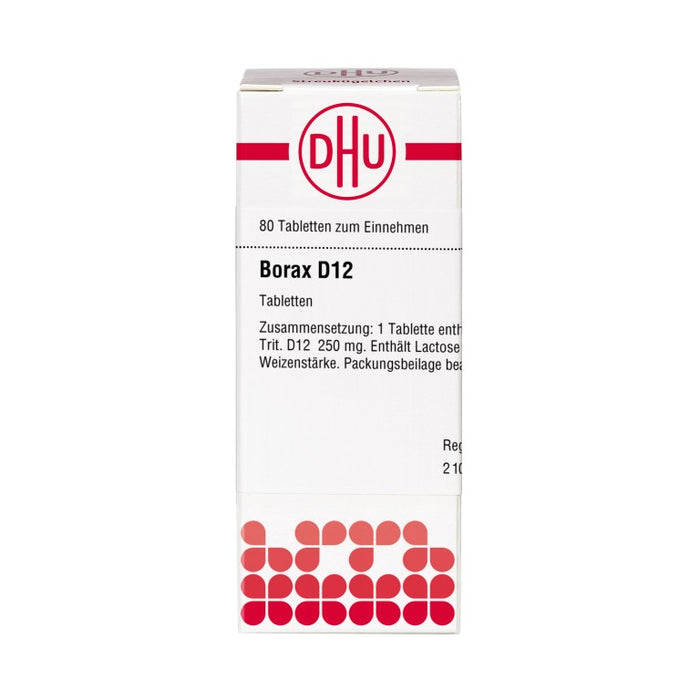 DHU Borax D 12 Tabletten, 80 St. Tabletten