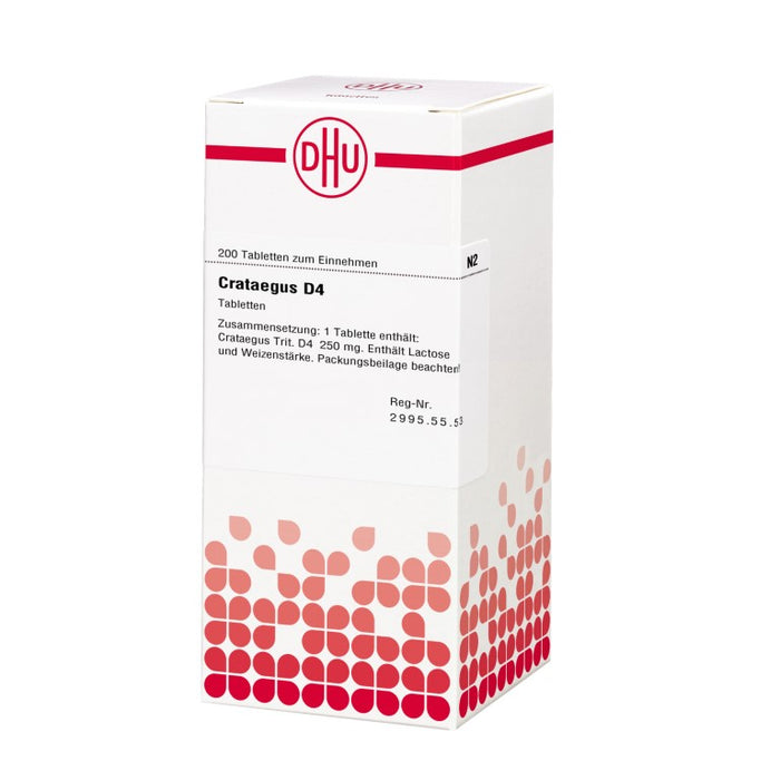 DHU Crataegus D4 Tabletten, 200 St. Tabletten