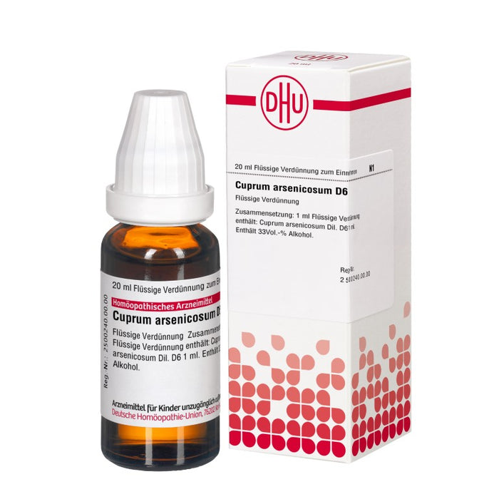 Cuprum arsenicosum D6 DHU Dilution, 20 ml Lösung