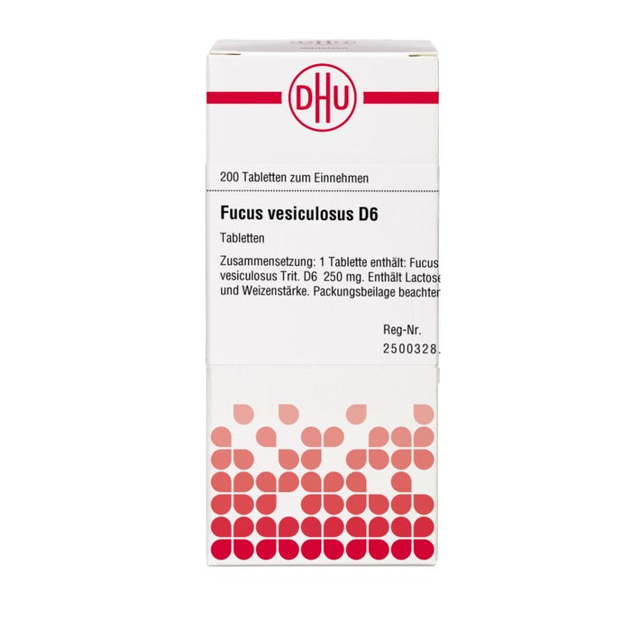 DHU Fucus vesiculosus D6 Tabletten, 200 St. Tabletten