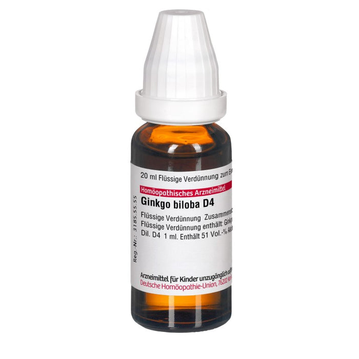 DHU Ginkgo biloba D4 Dilution, 20 ml Lösung