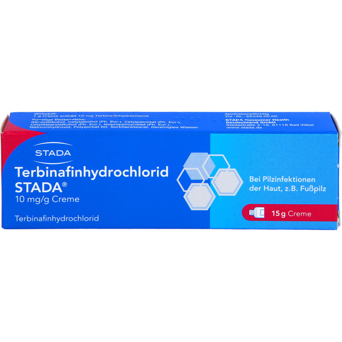 Terbinafinhydrochlorid STADA 10 mg/g Creme, 15 g Crème