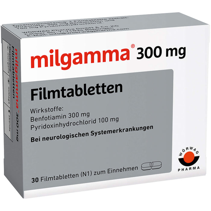 milgamma 300 mg Filmtabletten bei neurologischen Systemerkrankungen, 30 St. Tabletten