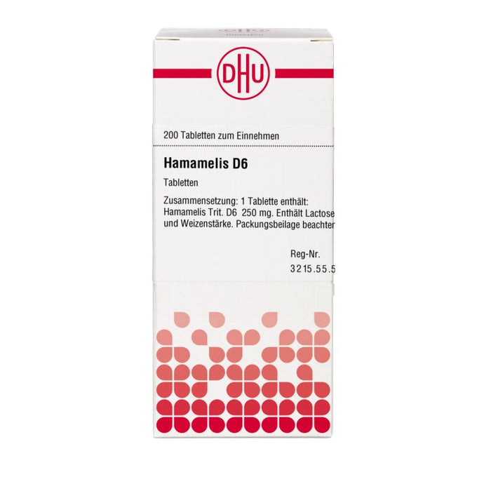 DHU Hamamelis D6 Tabletten, 200 St. Tabletten