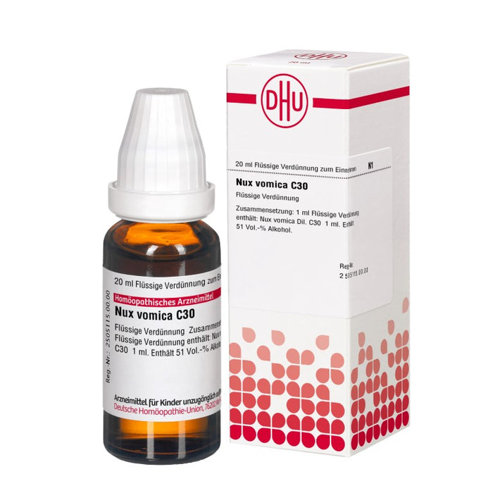 DHU Nux vomica C30 Dilution, 20 ml Lösung