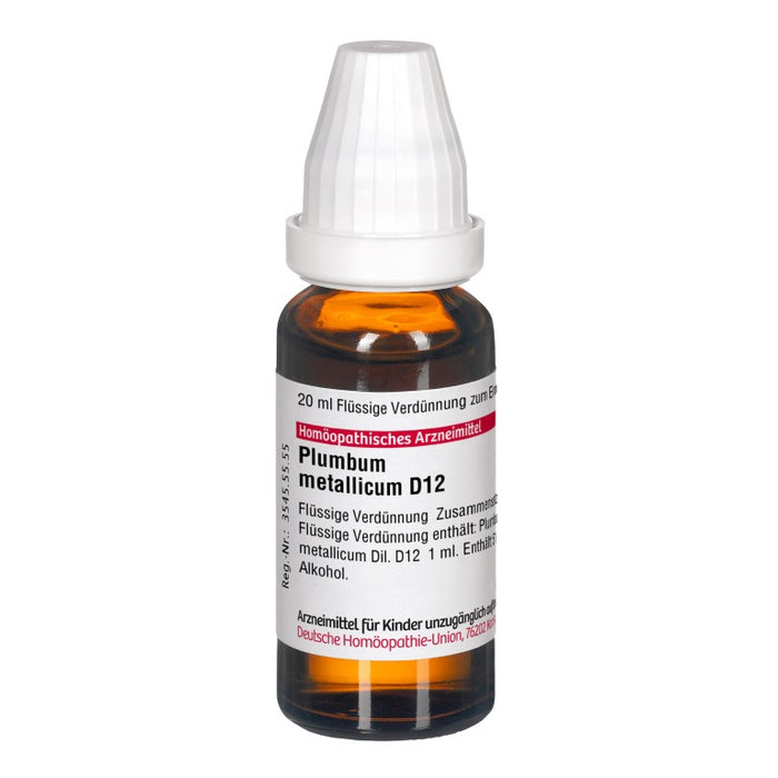 Plumbum metallicum D12 DHU Dilution, 20 ml Lösung