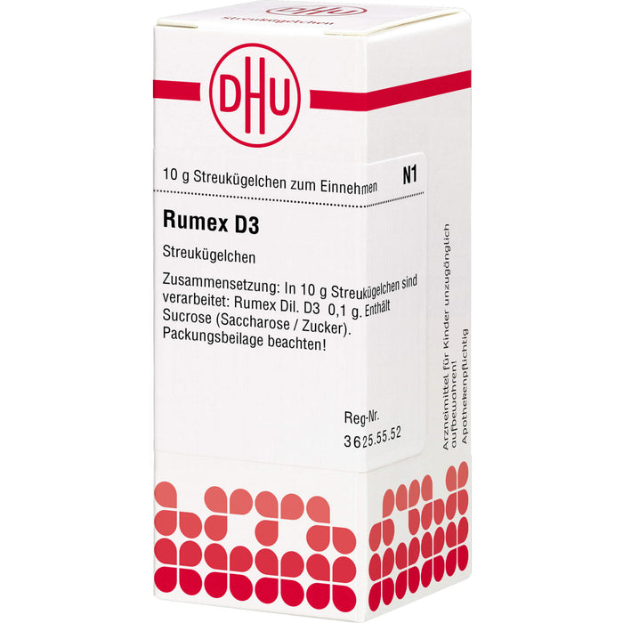 DHU Rumex D3 Streukügelchen, 10 g Globules