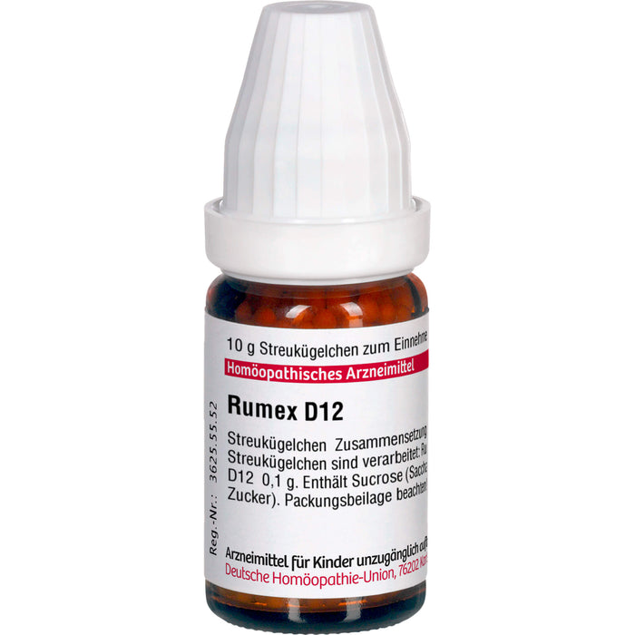 DHU Rumex D12 Streukügelchen, 10 g Globuli