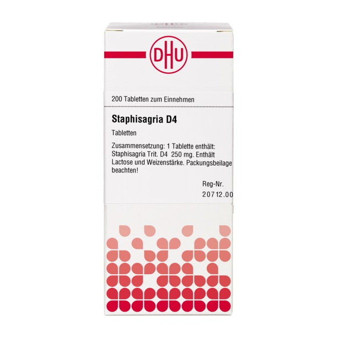 Staphisagria D4 DHU Tabletten, 200 St. Tabletten