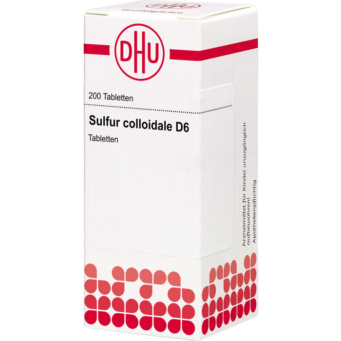 DHU Sulfur colloidale D6 Tabletten, 200 St. Tabletten