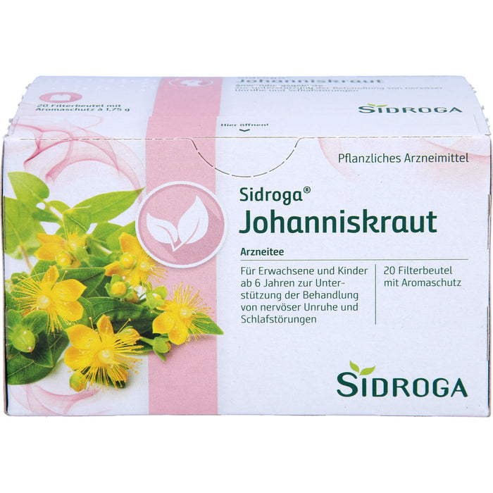 Sidroga Johanniskraut Arzneitee bei nervöser Unruhe, 20 pc Sac filtrant