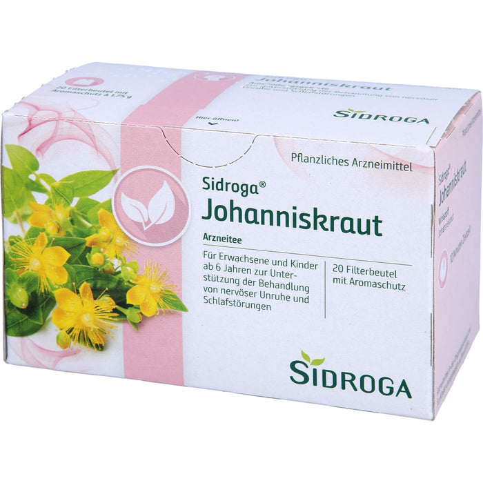 Sidroga Johanniskraut Arzneitee bei nervöser Unruhe, 20 pc Sac filtrant