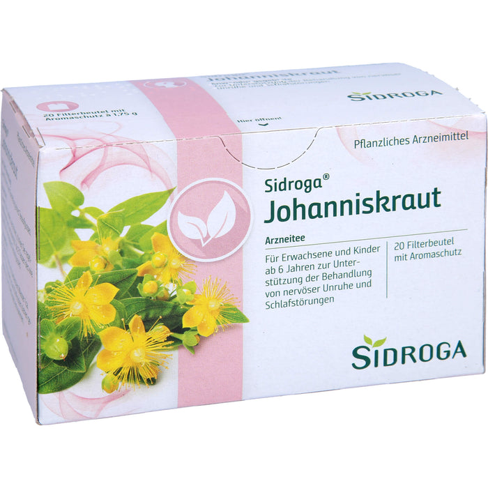 Sidroga Johanniskraut Arzneitee bei nervöser Unruhe, 20 pc Sac filtrant