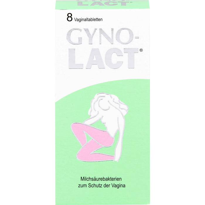 Gynolact Vaginaltabletten zur Regenerierung und Stärkung der natürlichen Milchsäurebakterienflora der Scheide, 8 pc Tablettes